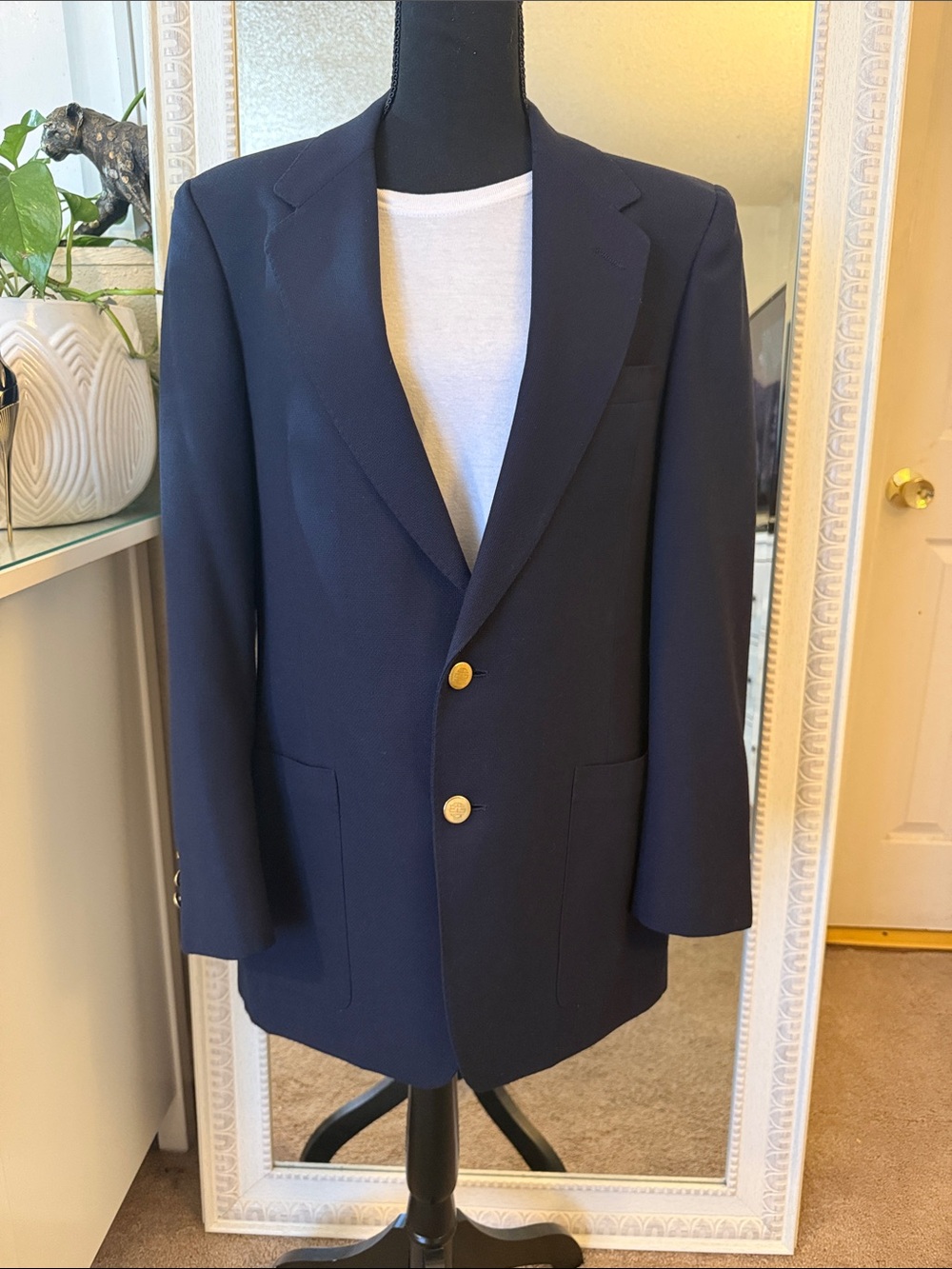 vintage Christian Dior  navy blue blazer
